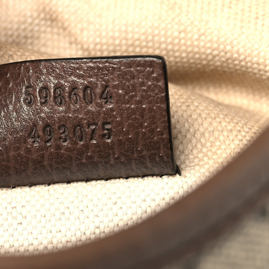 Gucci GG Supreme Monogram Web Medium Neo Vintage Flap Messenger Bag Beige New Acero