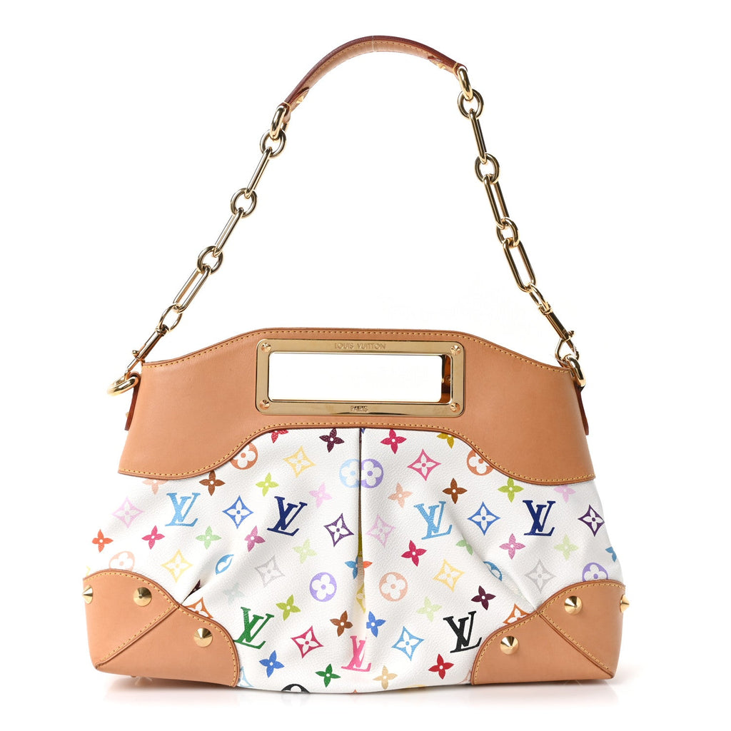 Louis Vuitton Monogram Multicolor Judy MM White