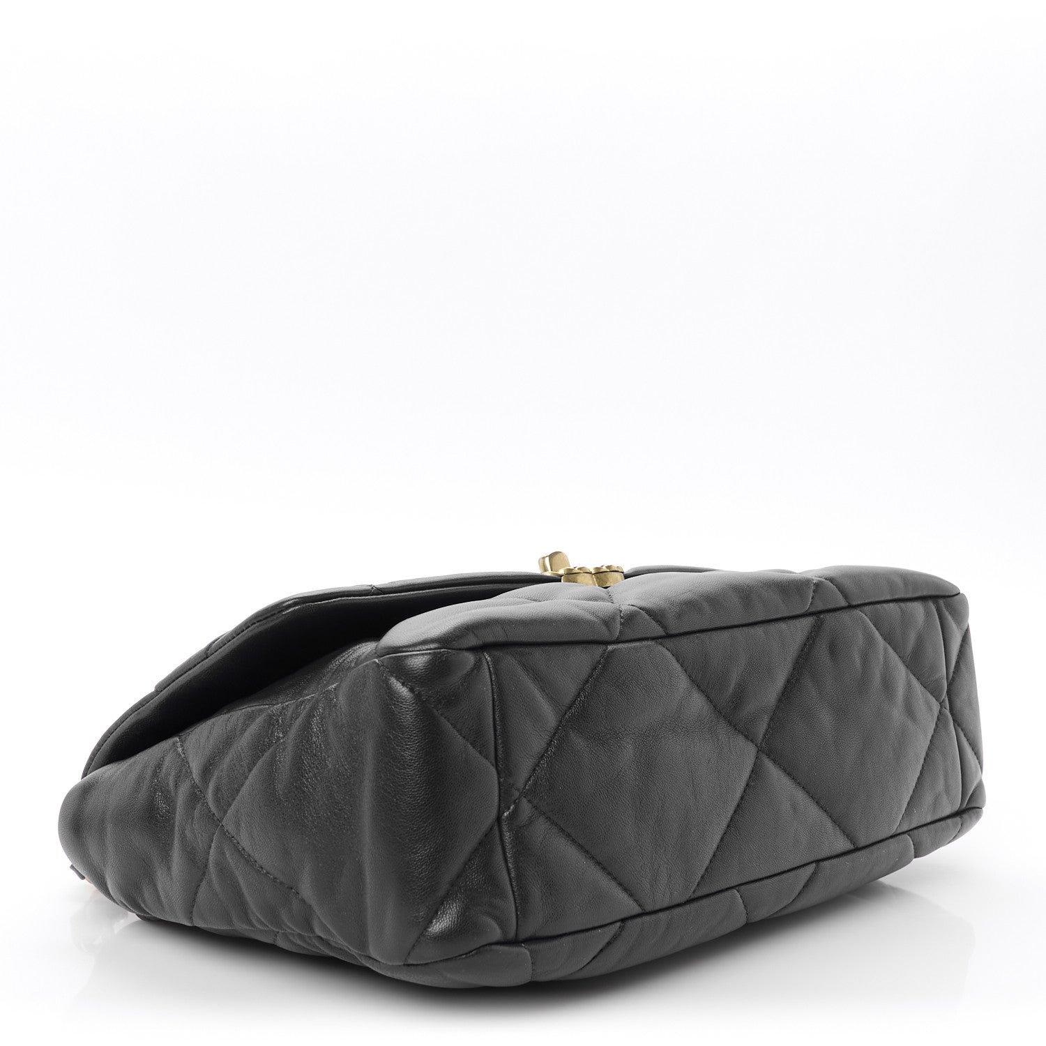 Chanel Lambskin Quilted Large Chanel 19 Flap Navy Blue