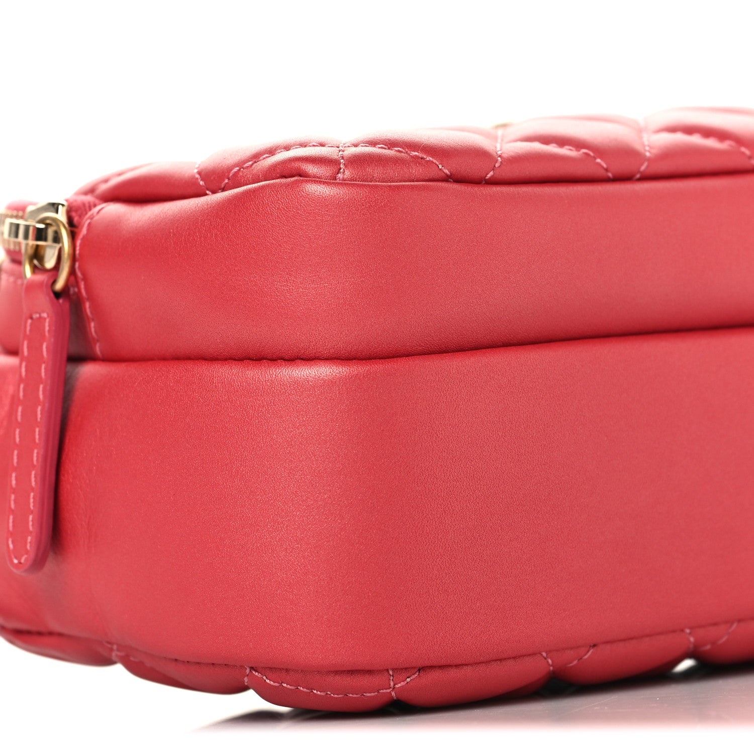 Chanel Calfskin Quilted Day Trips Camera Case Pink