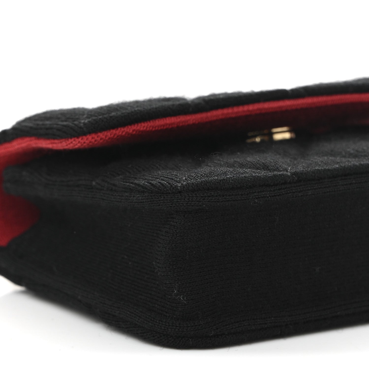Chanel Jersey Quilted Micro Mini Flap Black
