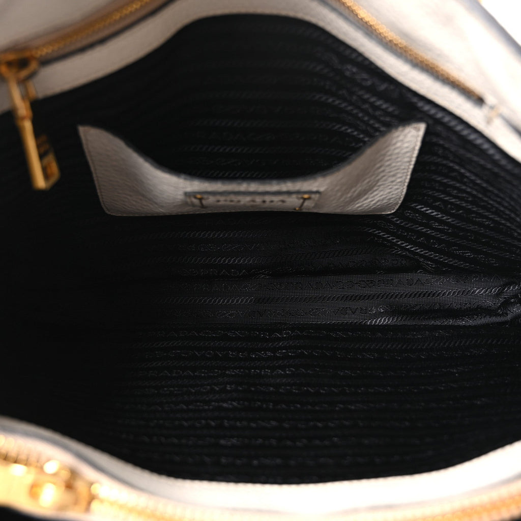 Prada Vitello Daino Tote Talco