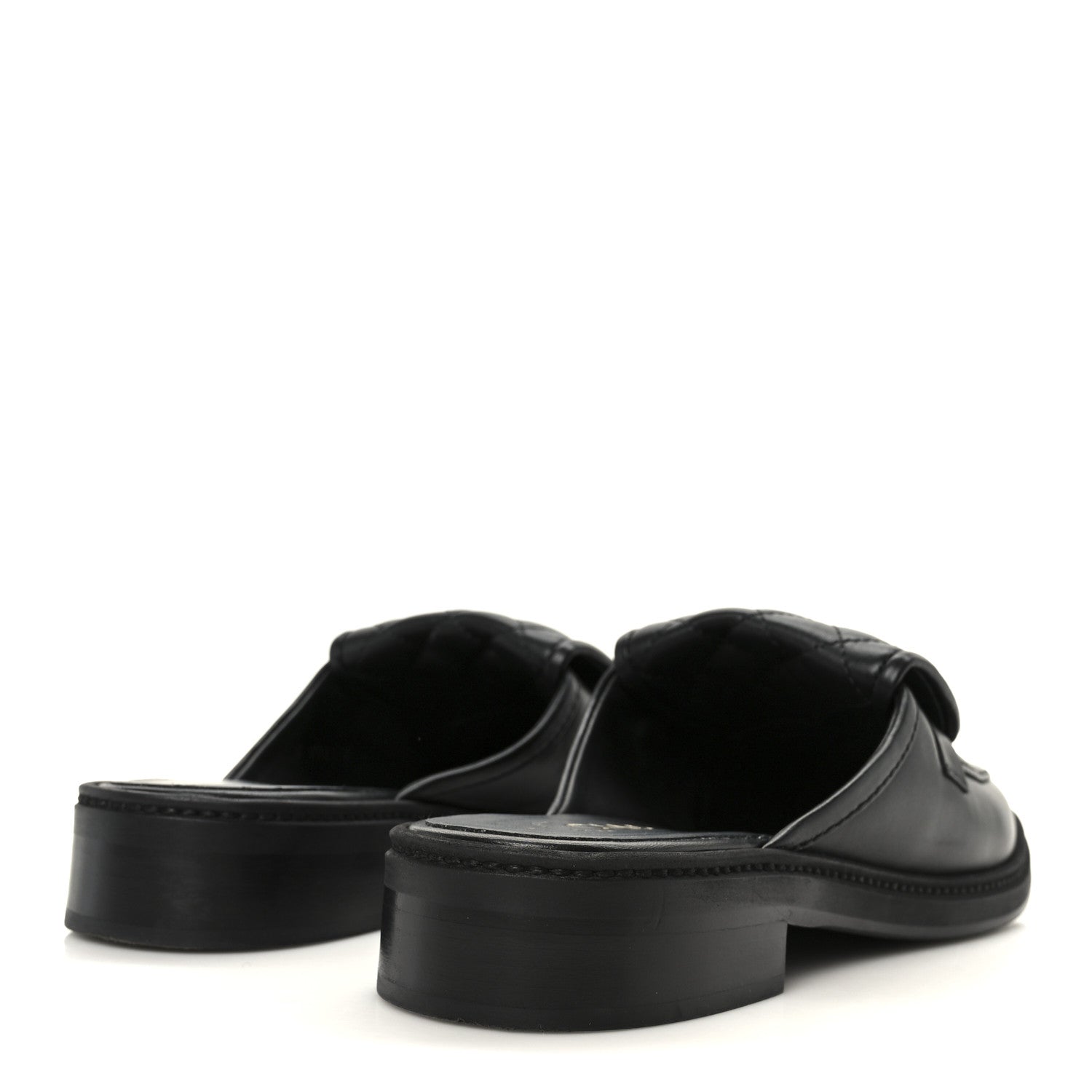 Lambskin Quilted CC Turnlock Mules 40 Black