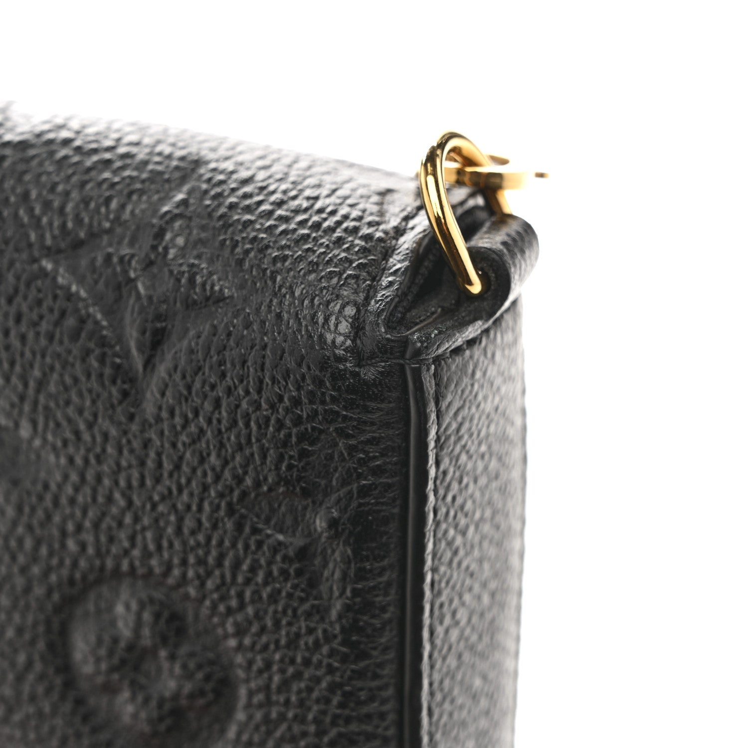 Louis Vuitton Empreinte Pochette Felicie Chain Wallet Black