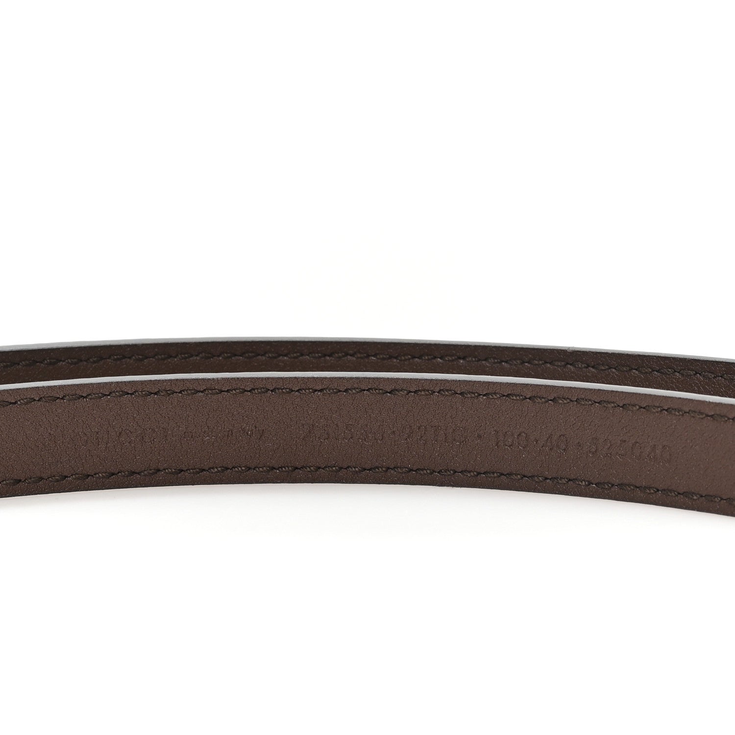 Gucci GG Supreme Monogram Plutone Calfskin Interlocking G 15mm Belt 100 40 Beige Ebony New Acero