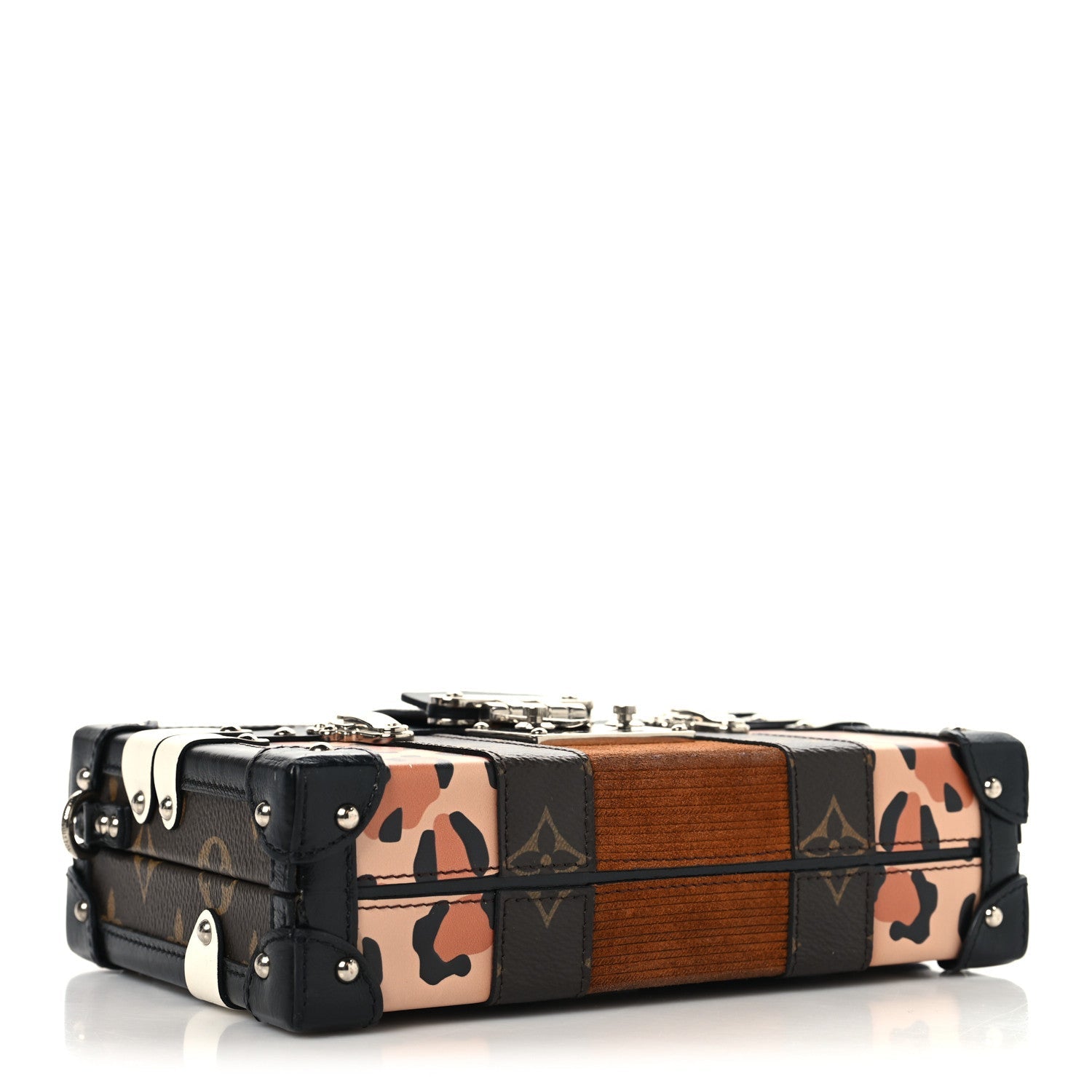 Louis Vuitton Monogram Leopard Corduroy Petite Malle