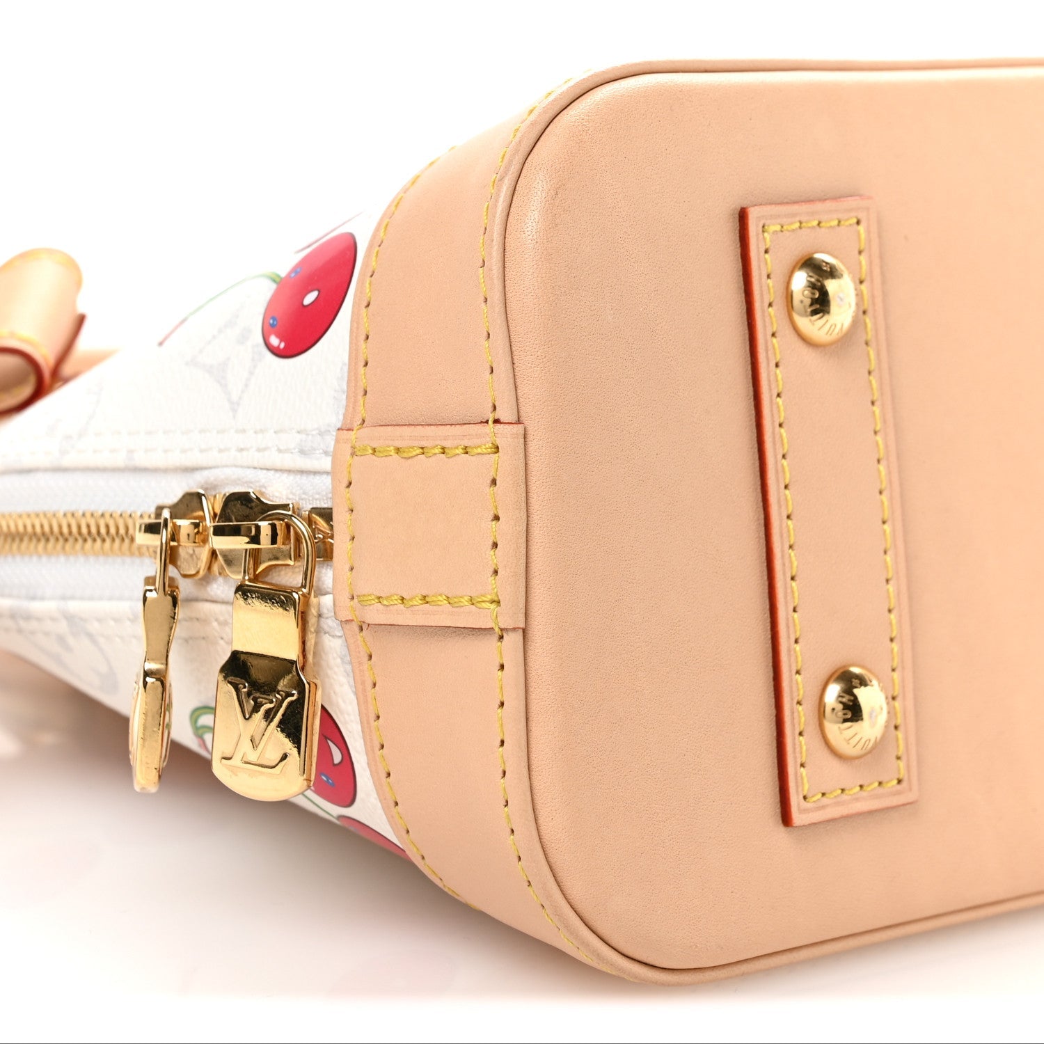 Louis Vuitton LV X TM Monogram Cerises Alma BB White