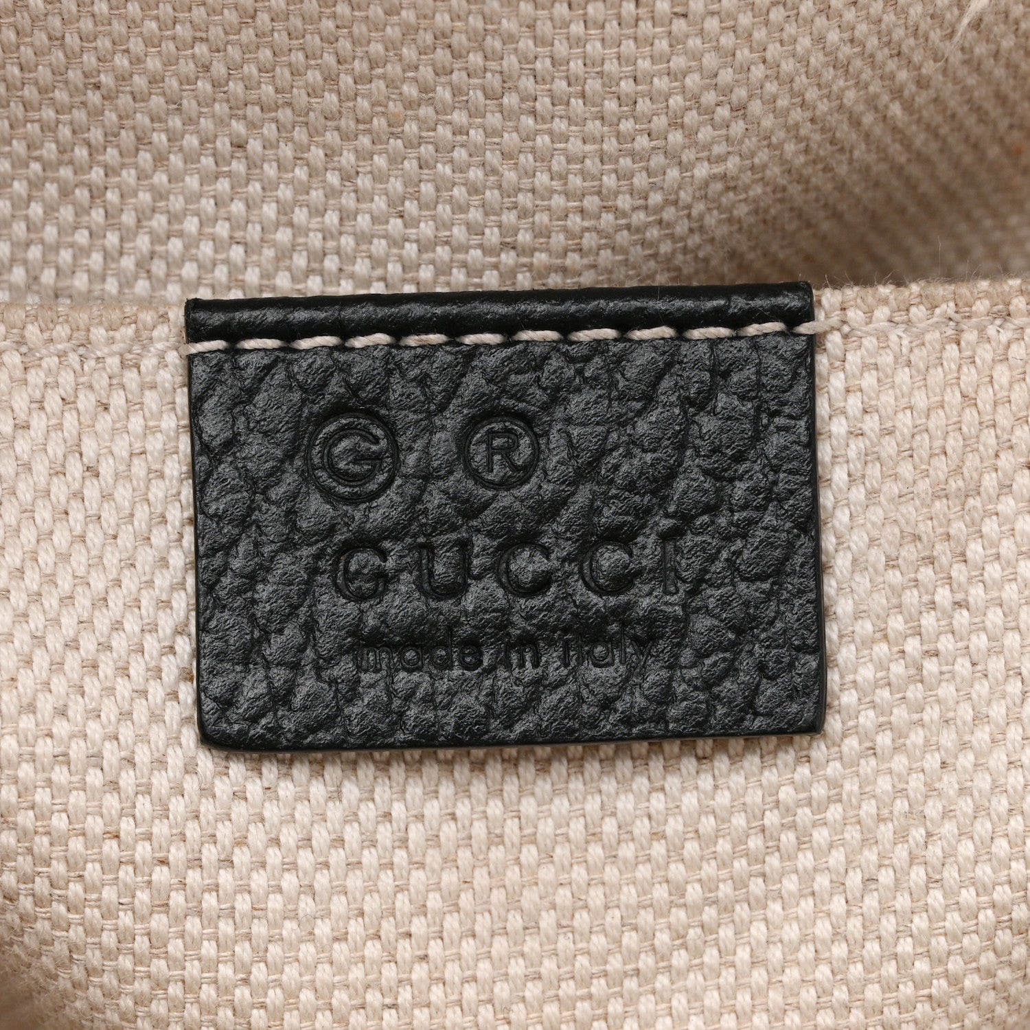 Gucci Pebbled Calfskin Soho Chain Backpack Black