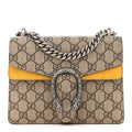 Gucci GG Supreme Monogram Mini Dionysus Shoulder Bag Yellow