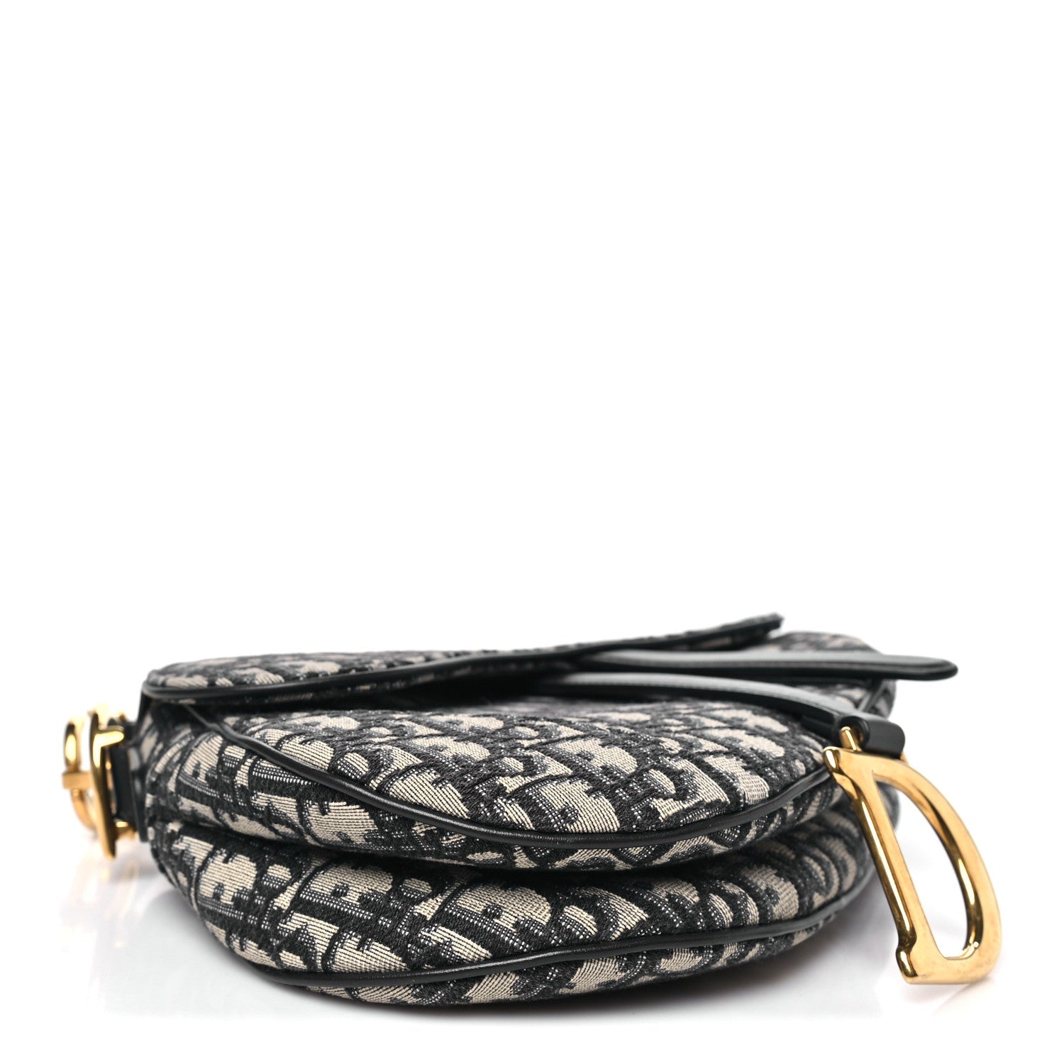 Christian Dior Oblique Saddle Bag Blue
