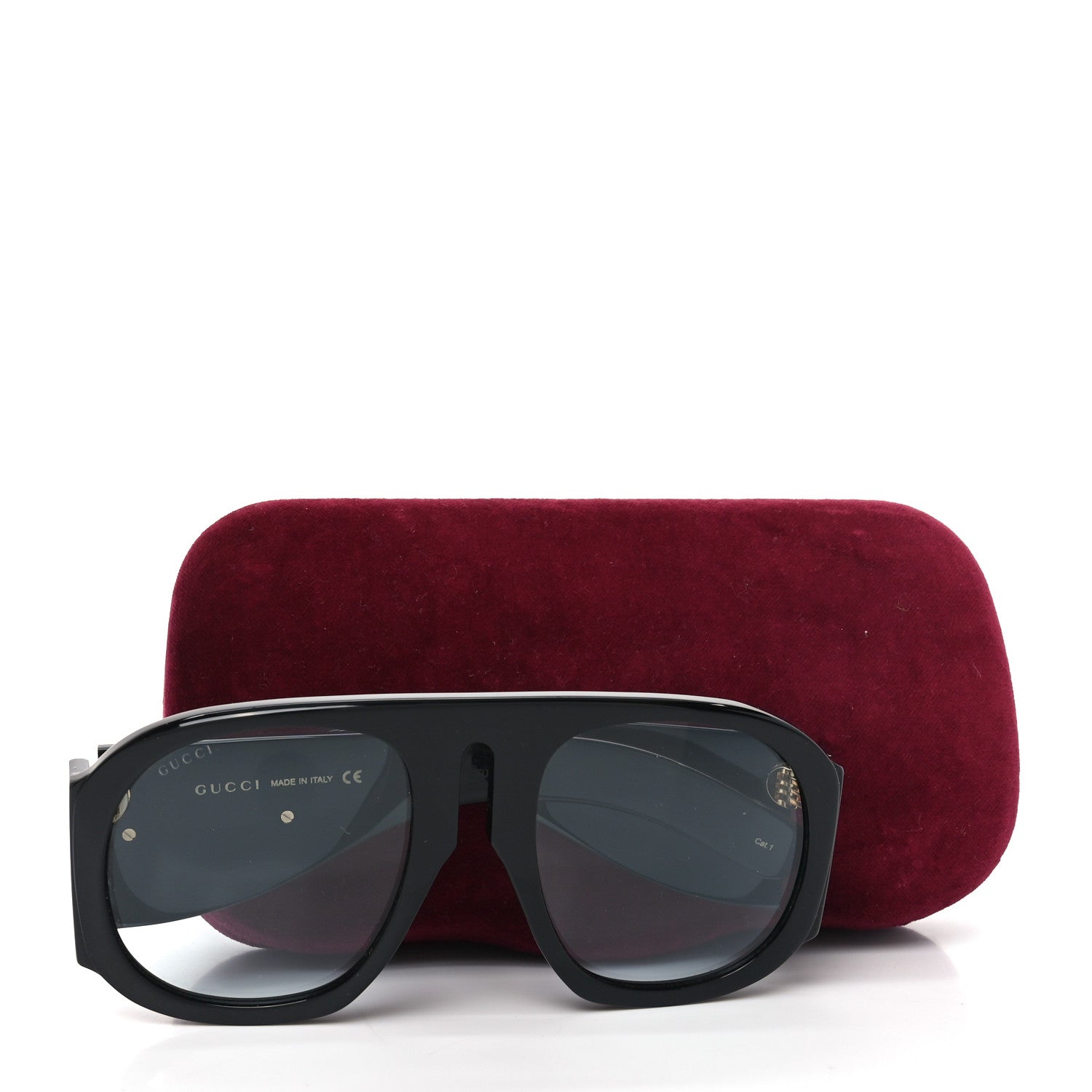 Gucci Oversized Aviator Sunglasses GG0152S Black