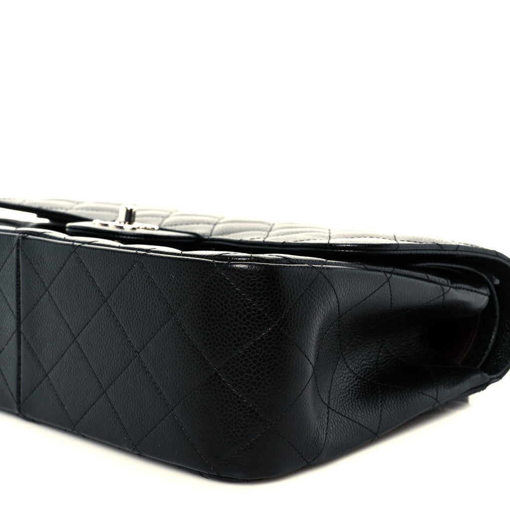 Chanel Caviar Quilted Jumbo Double Flap Black