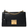 Gucci Guccissima Medium Padlock Shoulder Bag Black
