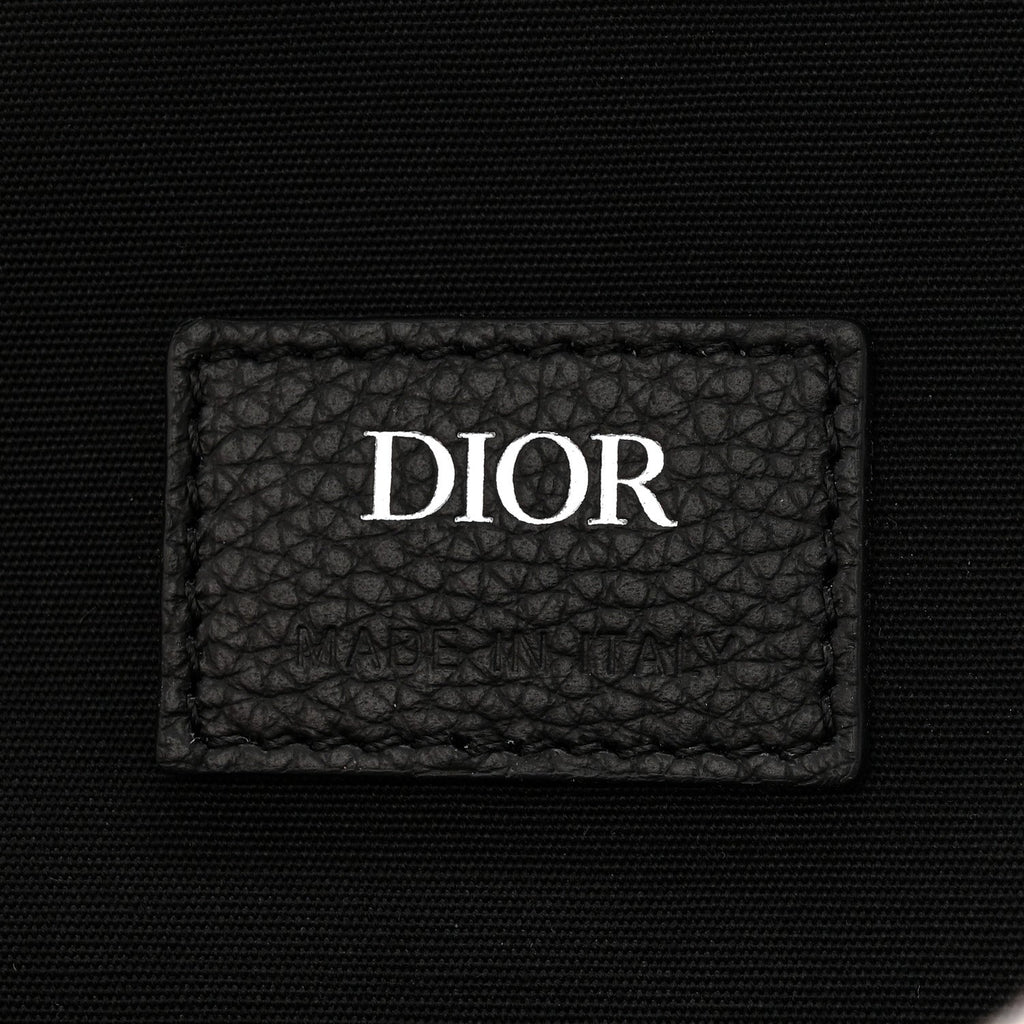 Christian Dior Oblique Calfskin 8 Backpack Beige Black