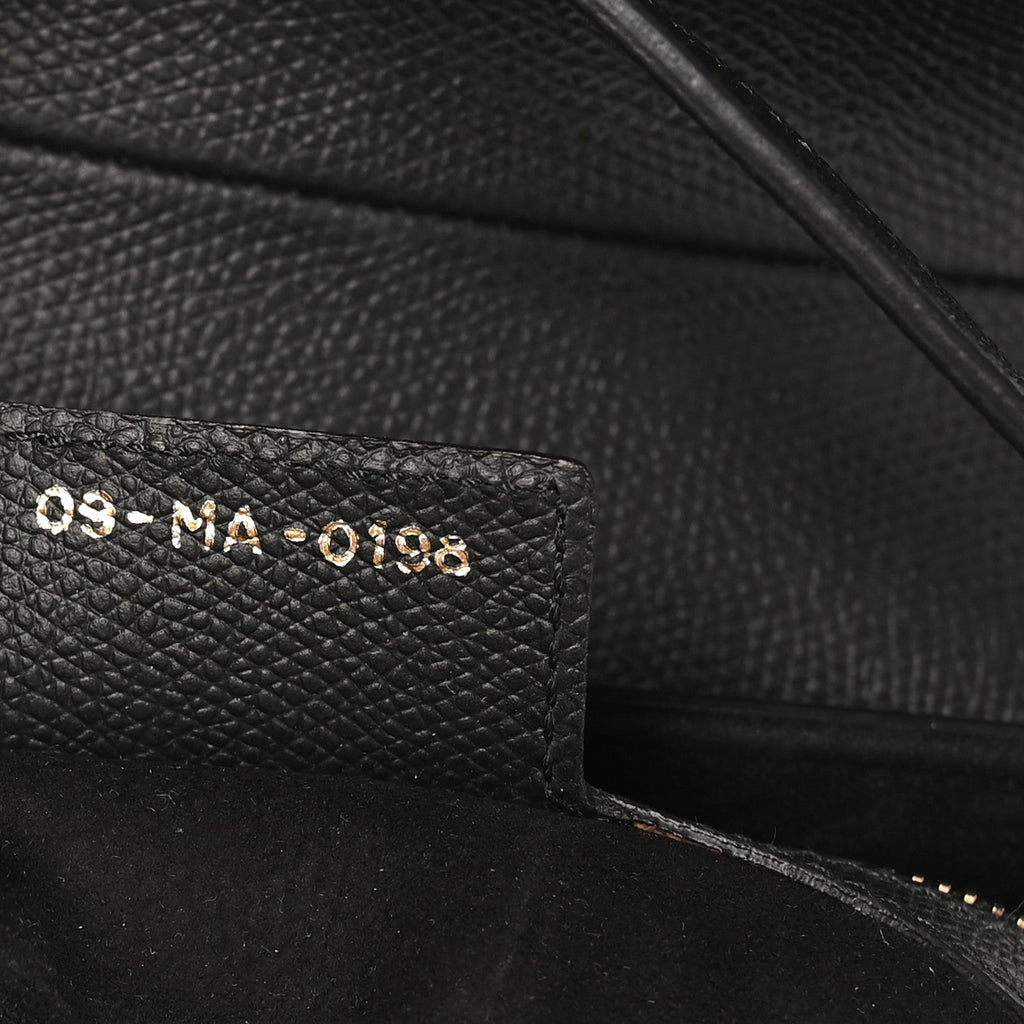 Christian Dior Grained Calfskin Saddle Bag Black