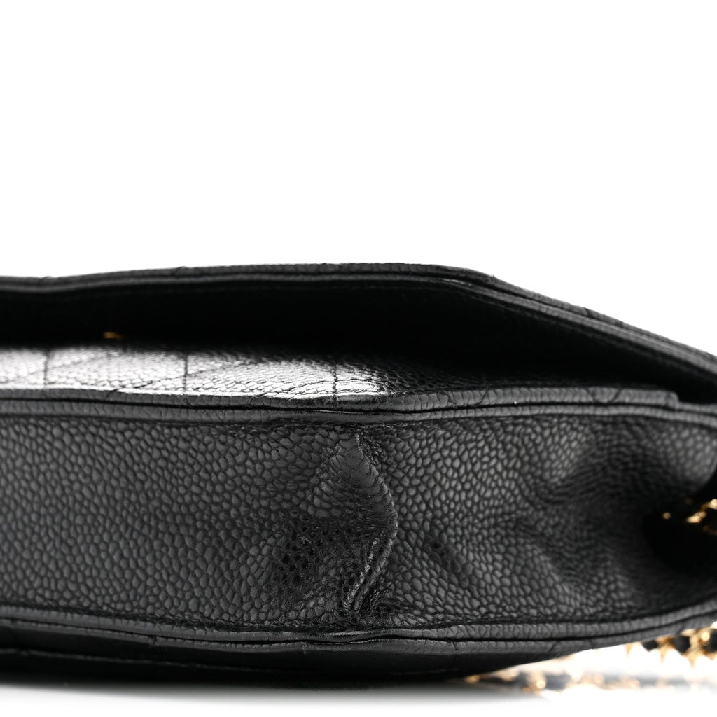 Chanel Caviar Quilted Wallet on Chain WOC Black