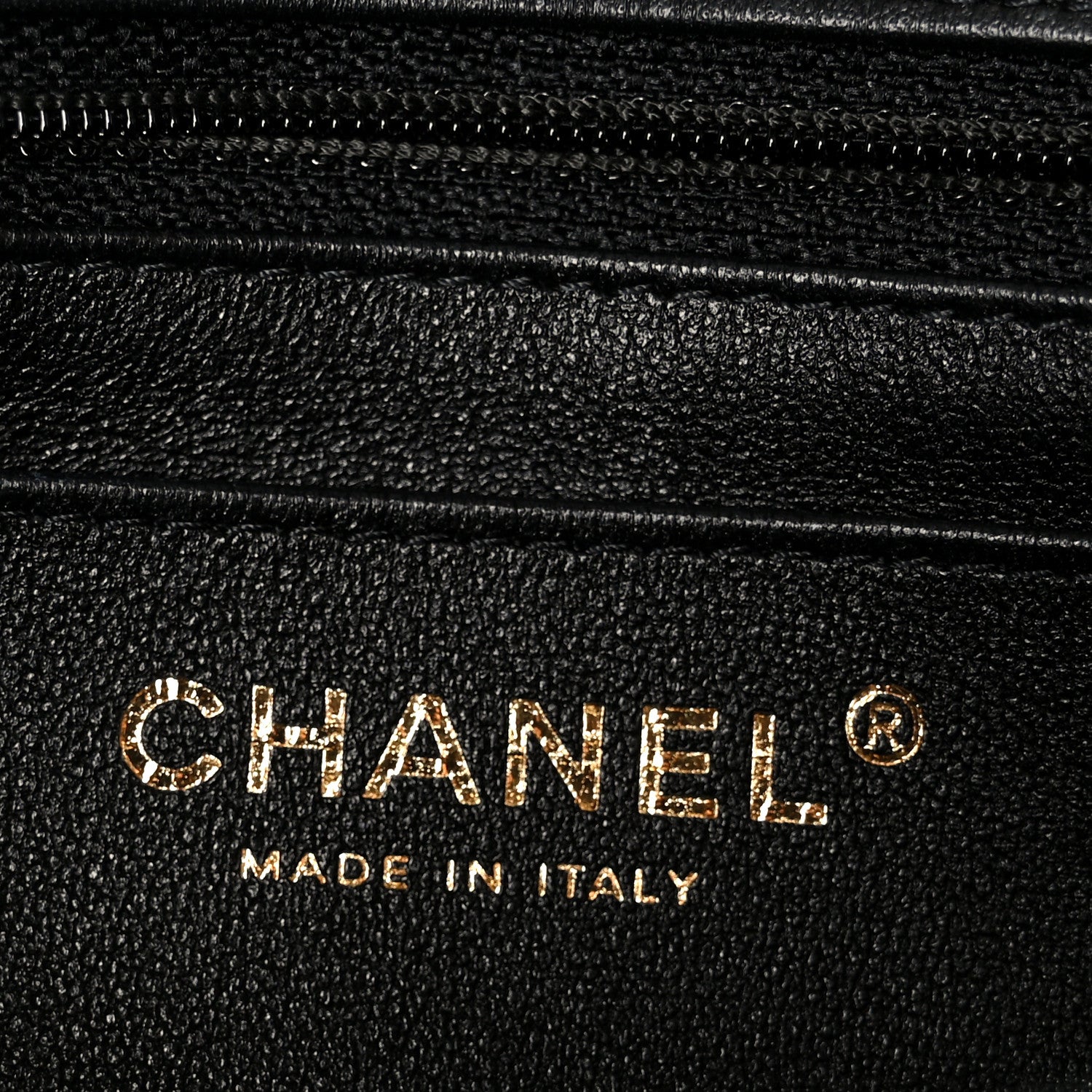 Chanel Lambskin Quilted Mini Rectangular Flap Black