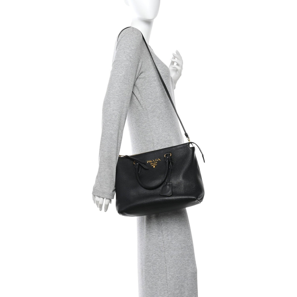 Prada Vitello Phenix Tote Black