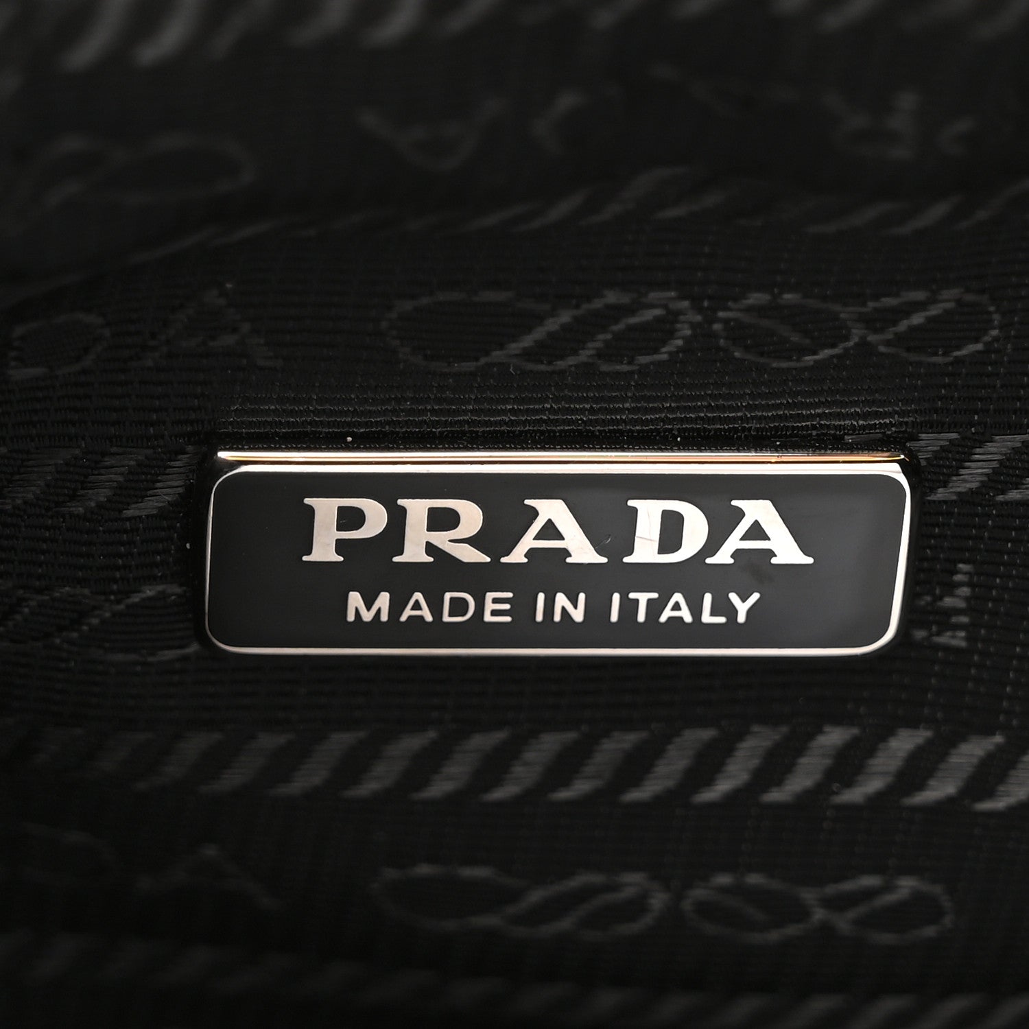Prada Terry Cloth Mini Re-Edition 2000 Bag Giallo Black