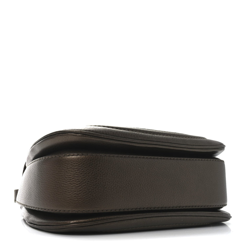 Gucci Metallic Calfskin Medium New Bamboo Top Handle Bag Bronze
