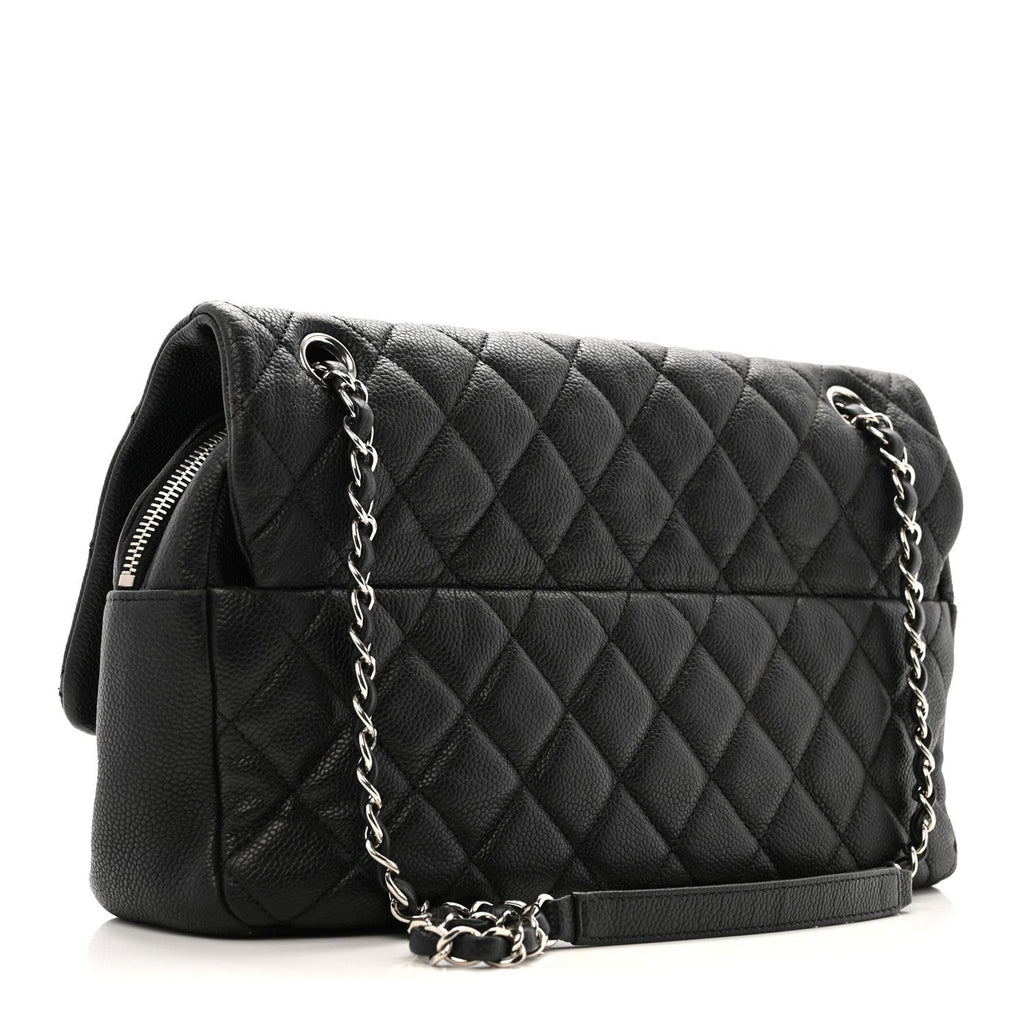 Chanel Caviar Quilted Jumbo Easy Flap Black