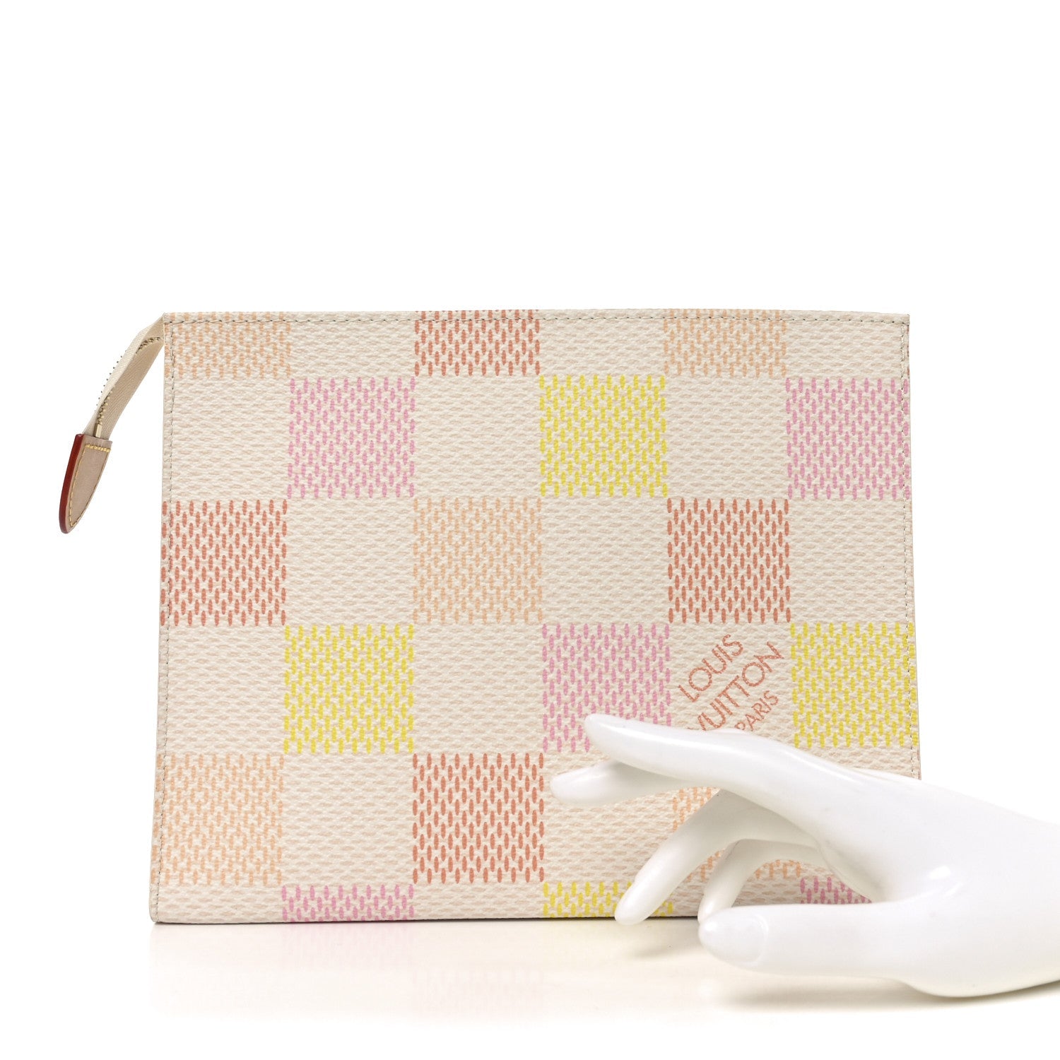 Louis Vuitton Damier Giant Toiletry Pouch   Peach