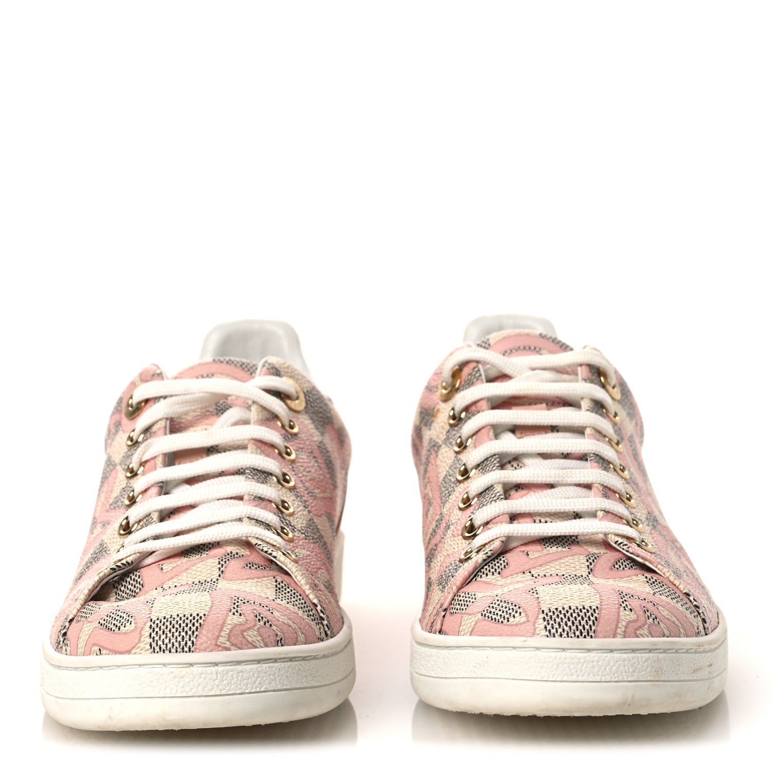 Louis Vuitton Damier Azur Tahitienne Bora Bora Sneakers 40 Rose Ballerine