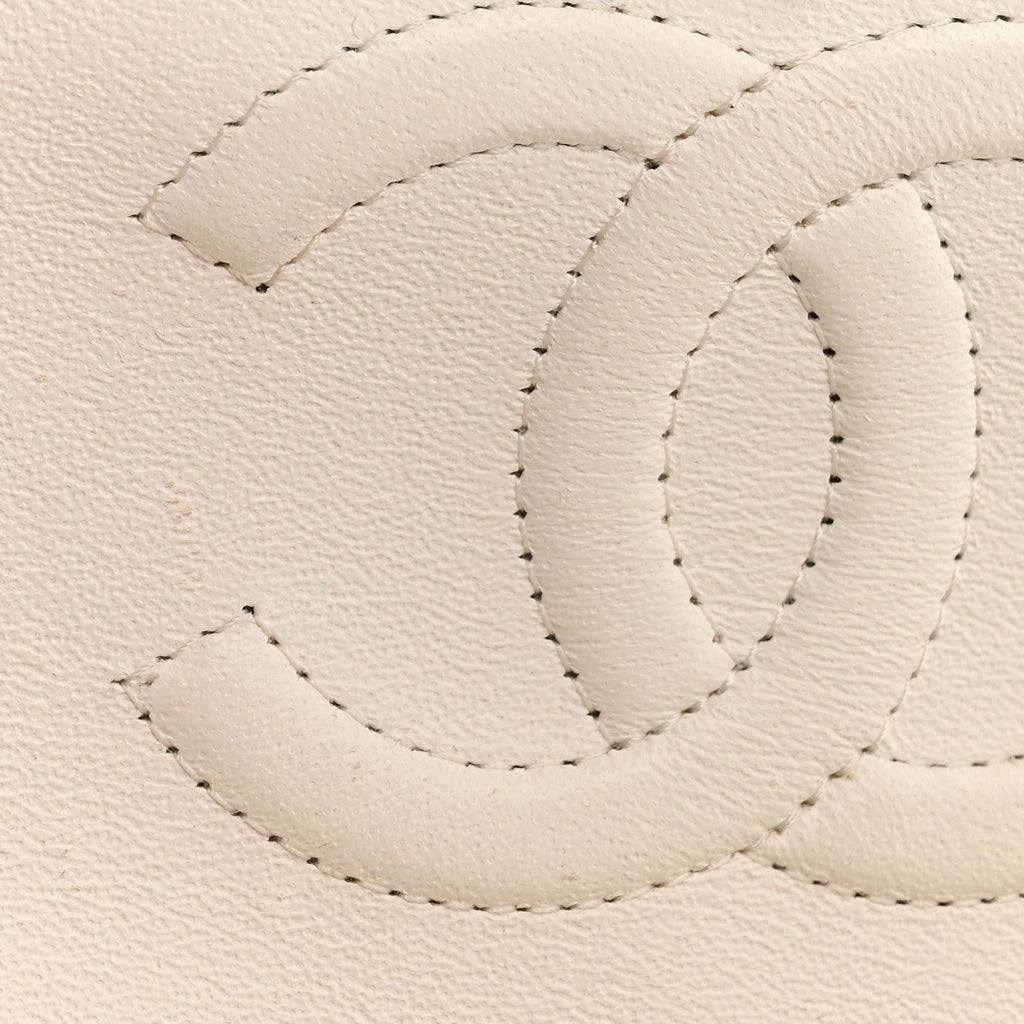Chanel Caviar Quilted Medium Double Flap White