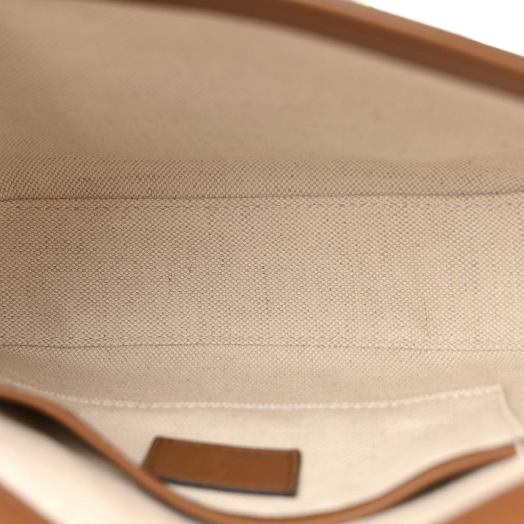 Gucci GG Supreme Monogram Duomo Lux Horsebit 1955 Soft Small Shoulder Bag Beige Ebony Sundial