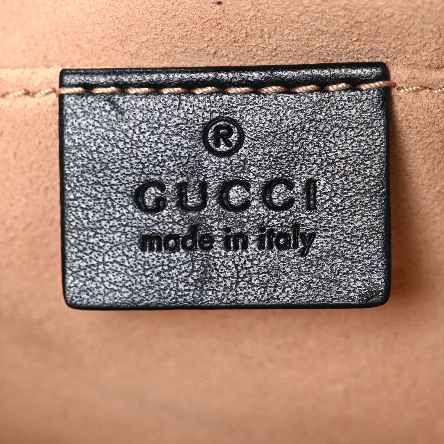 Gucci Calfskin Matelasse Small GG Marmont Chain Shoulder Bag Black