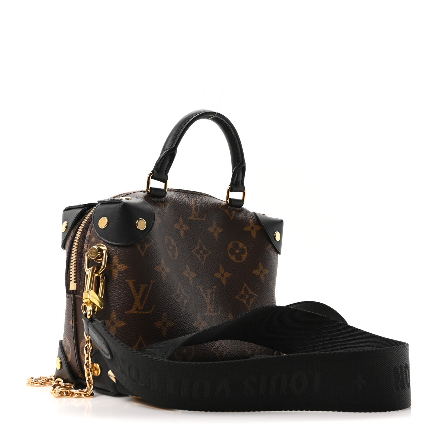 Louis Vuitton Monogram Petite Malle Souple Black