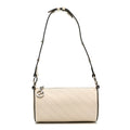 Gucci Sakai Be Green Calfskin Diagonal Stitched Mini Blondie Barrel Shoulder Bag Mystic White