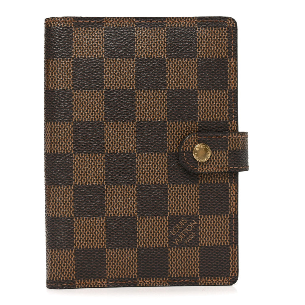 Louis Vuitton Damier Ebene Small Ring Agenda Cover
