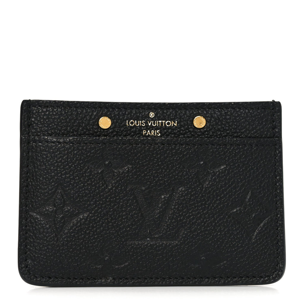 Louis Vuitton Empreinte Card Holder Black