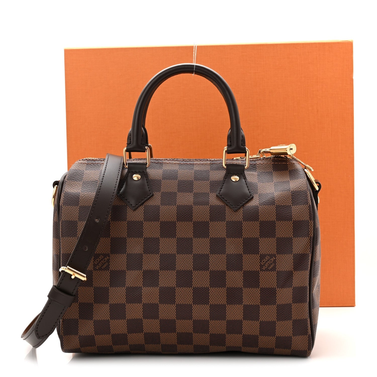 Louis Vuitton Damier Ebene Speedy Bandouliere 25