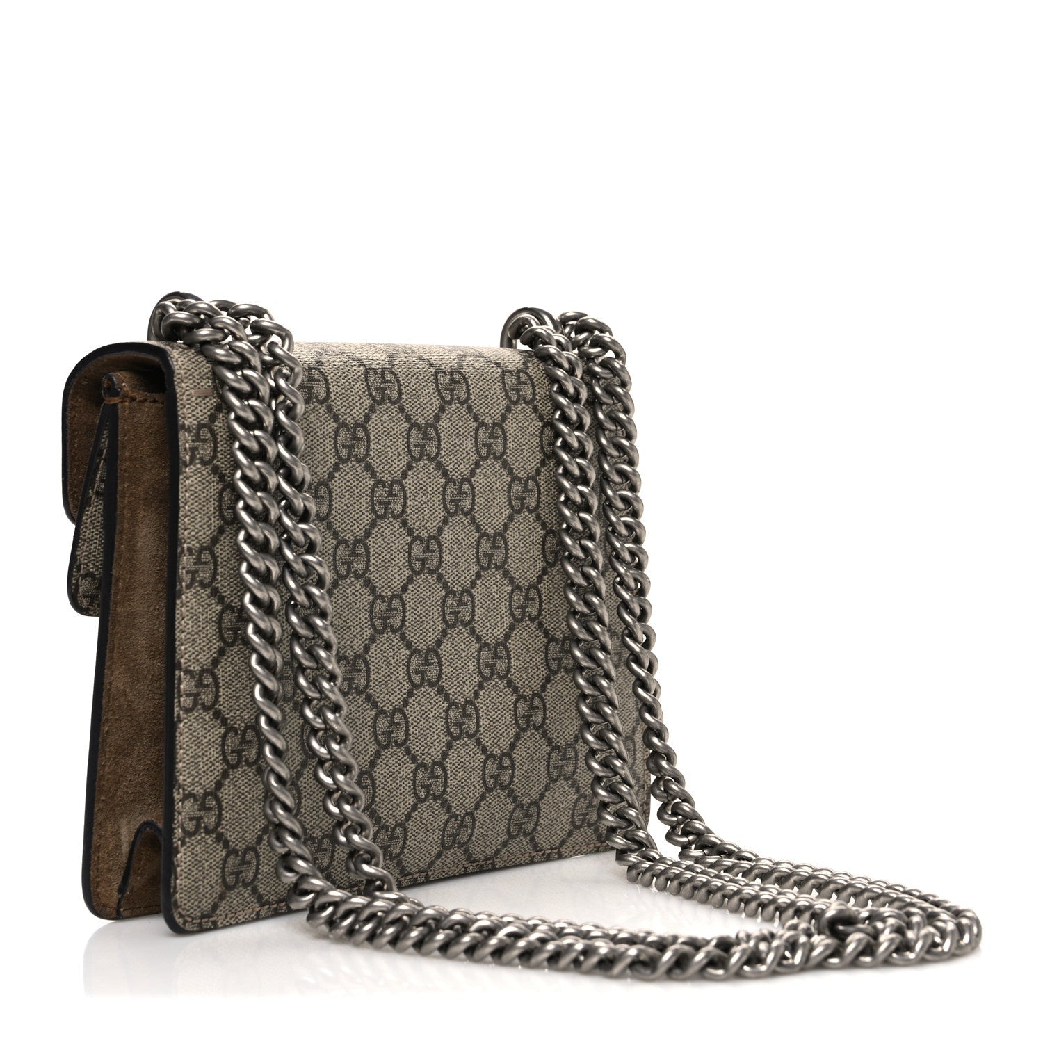 Gucci GG Supreme Monogram Mini Dionysus Shoulder Bag Taupe