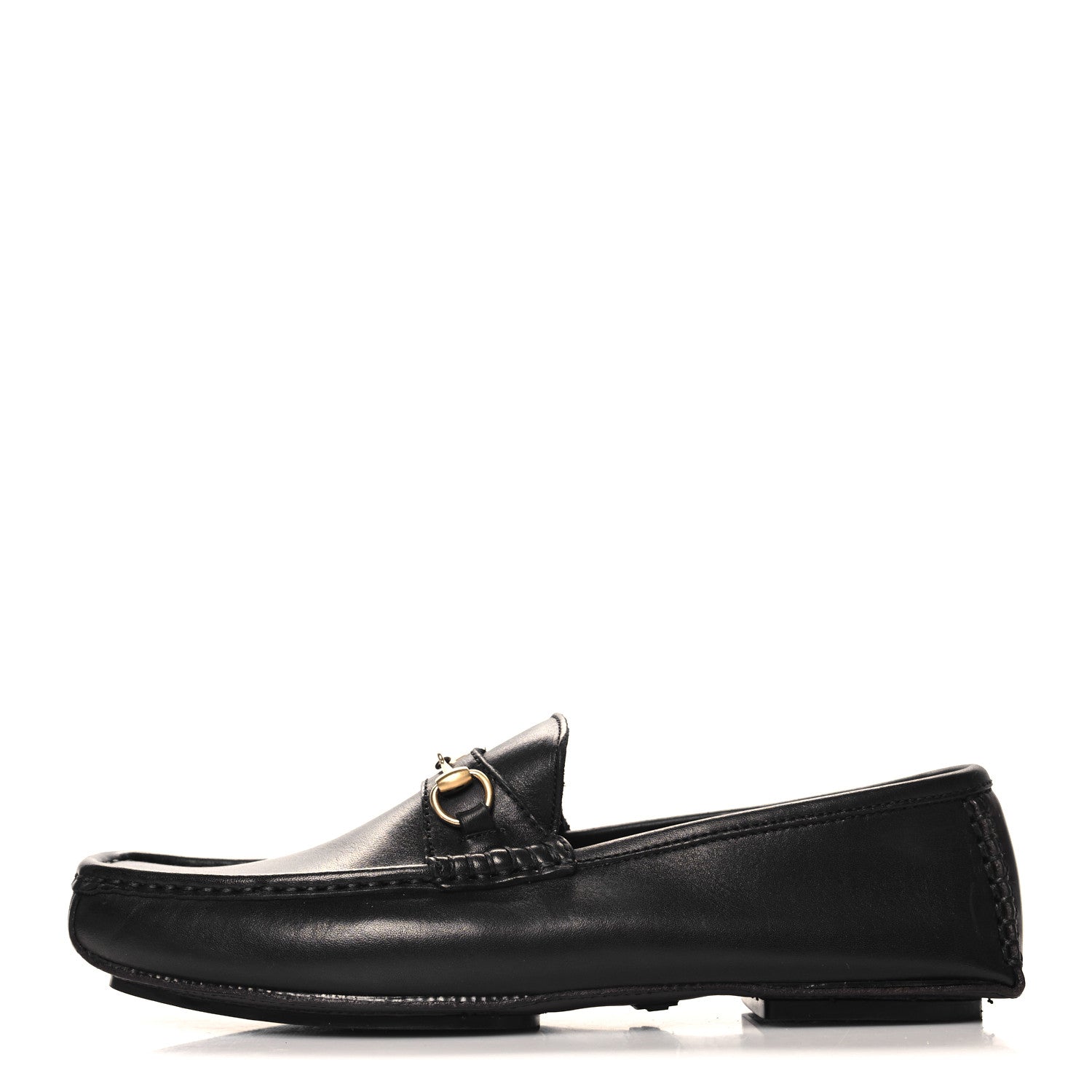 Gucci Calfskin Mens Horsebit Loafers 10 Brown