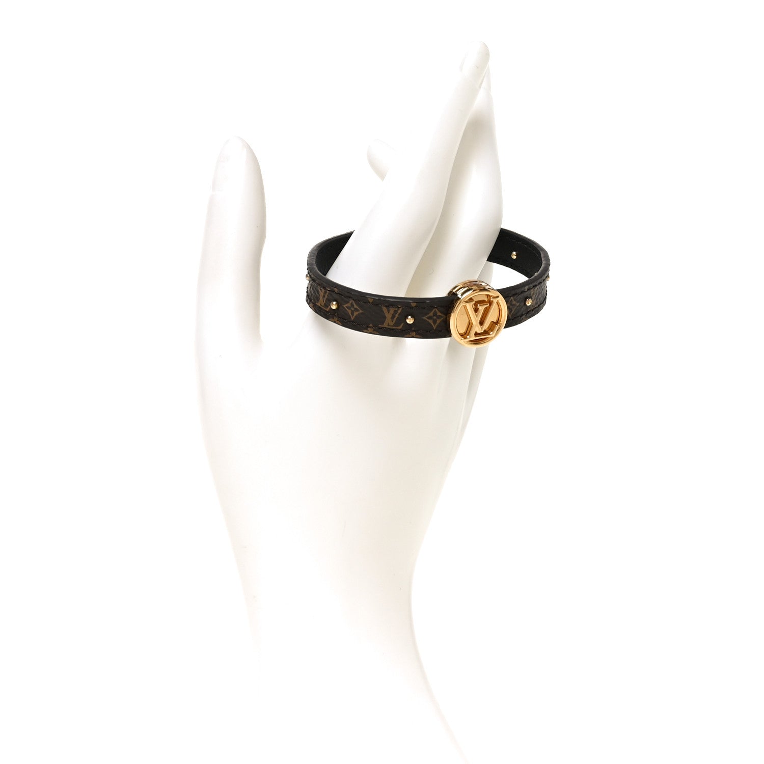 Louis Vuitton Monogram LV Circle Reversible Bracelet  Black