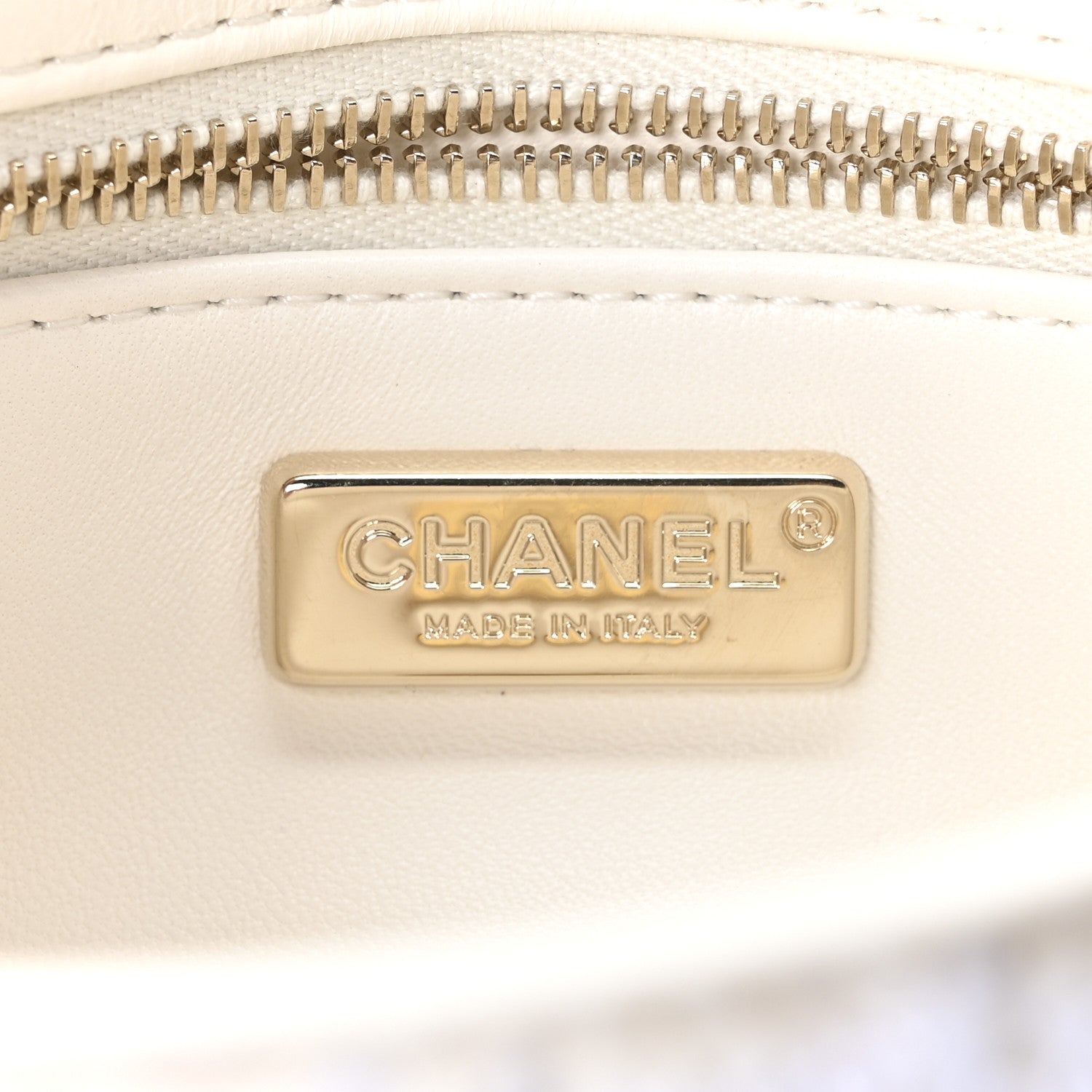 Chanel Sequin Mini Rectangular Flap White