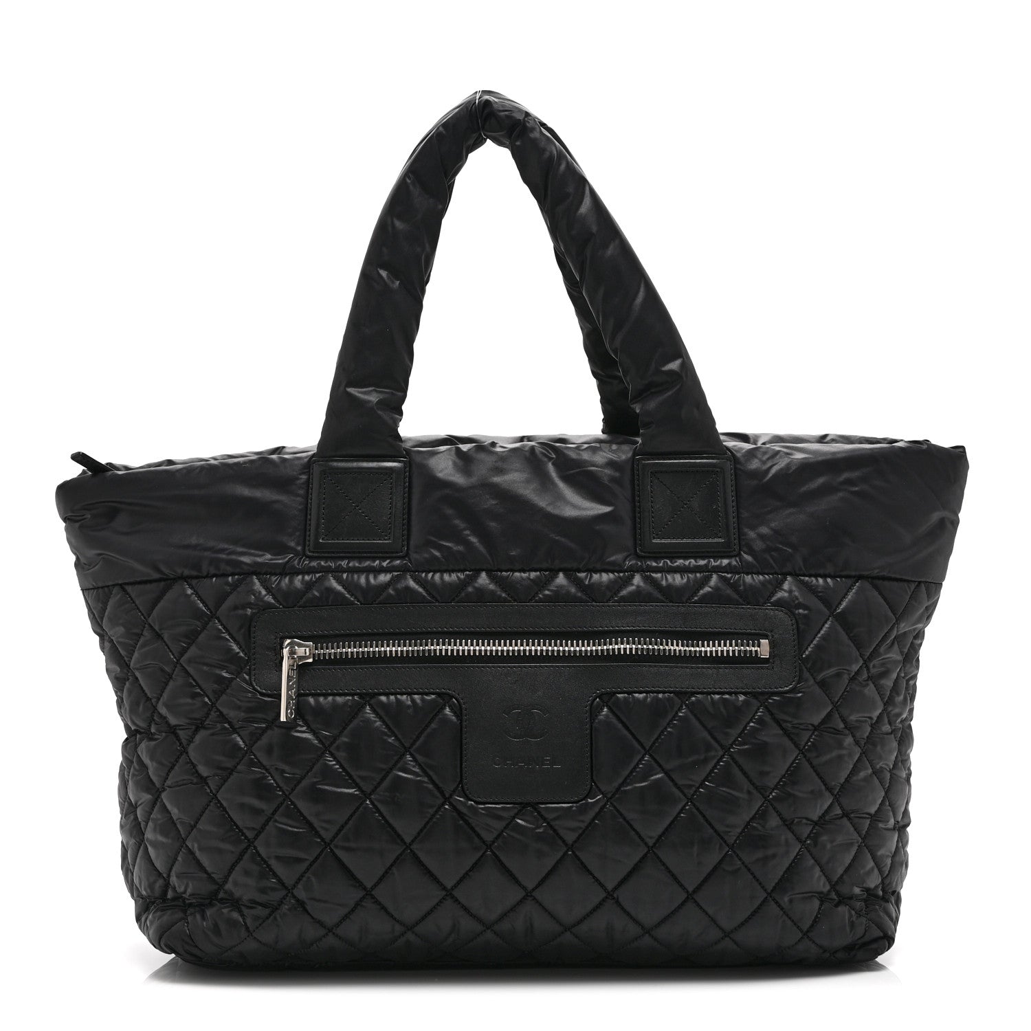 Chanel Nylon Quilted Large Coco Cocoon Tote Black