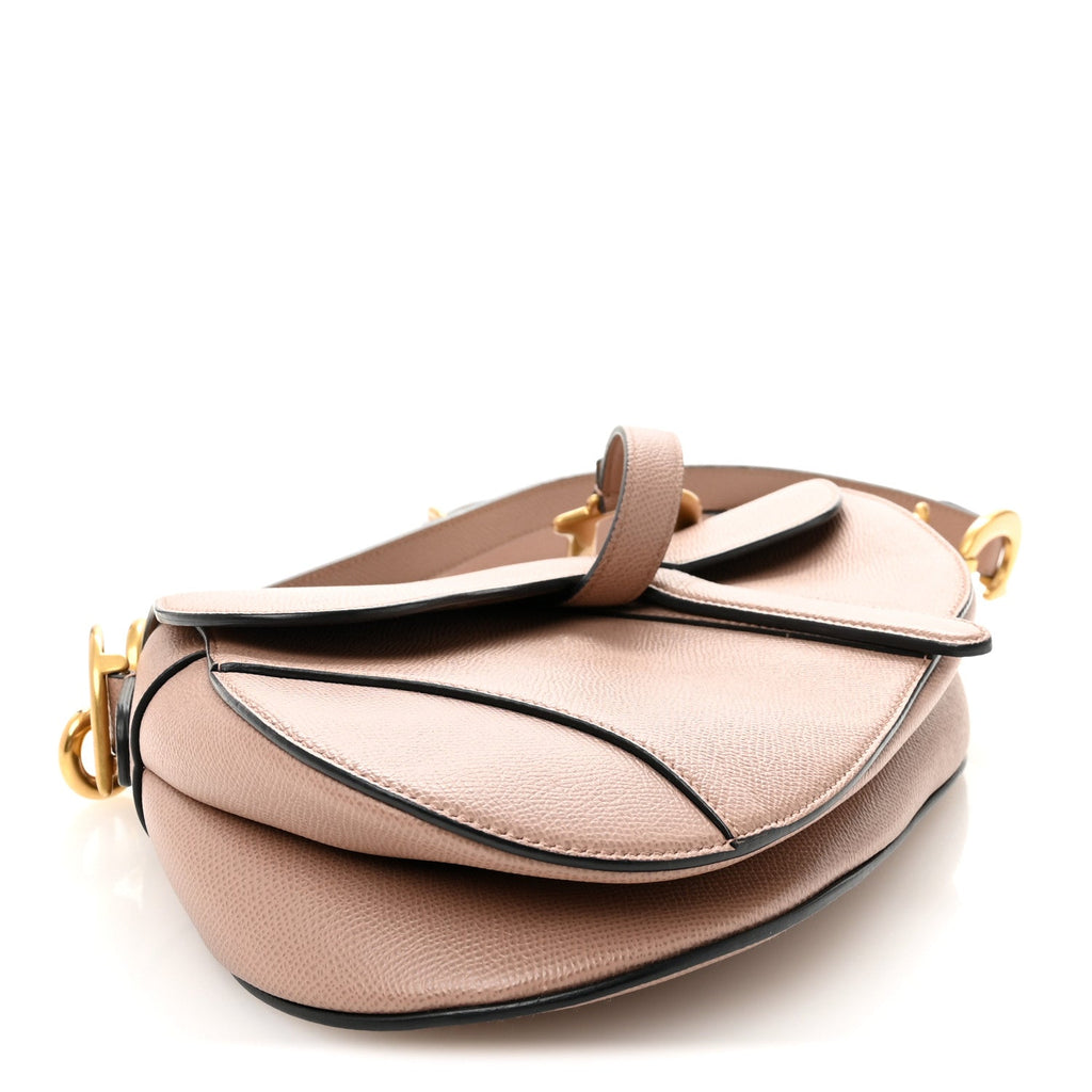 Christian Dior Grained Calfskin Saddle Bag With Strap Fard