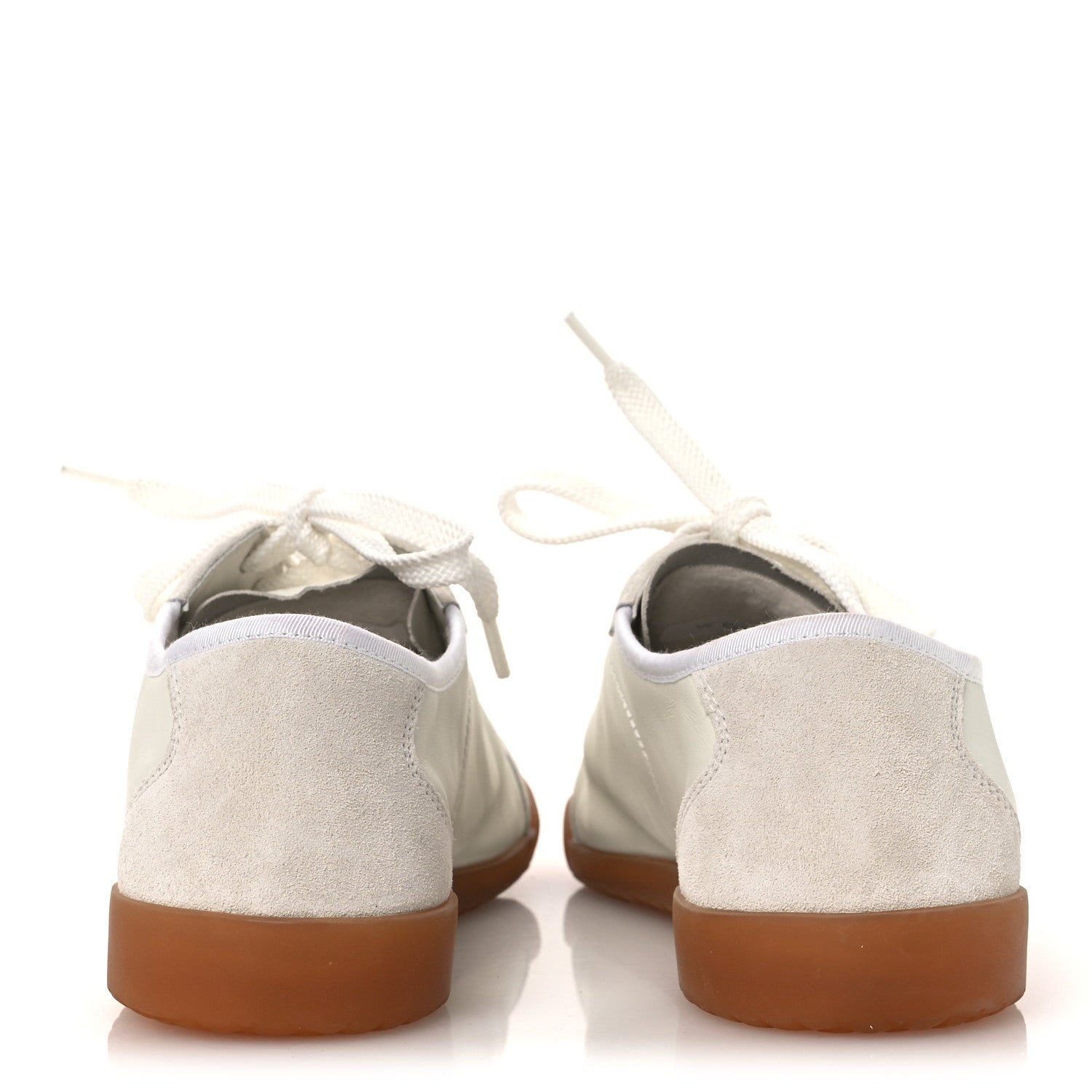 Calfskin Suede Womens CC Sneakers 39 White