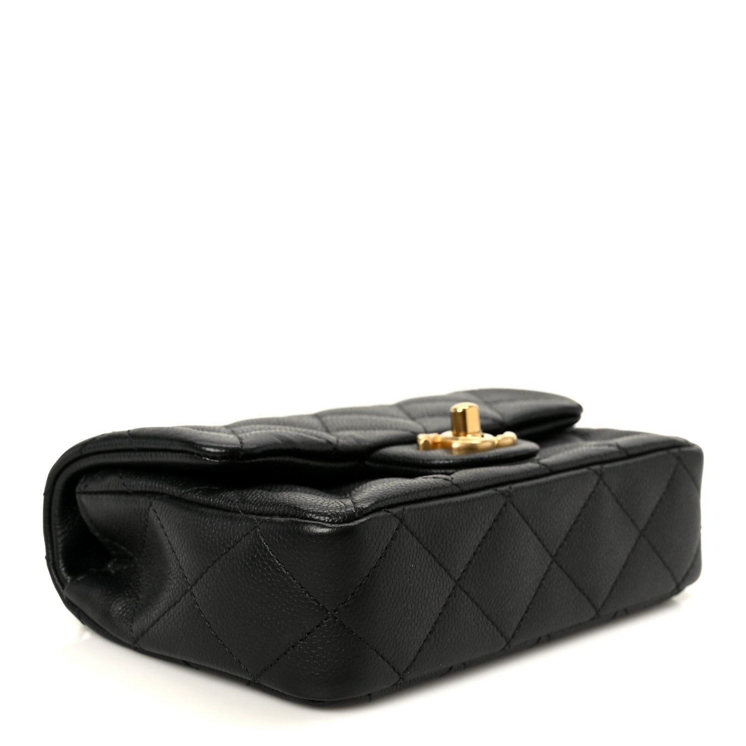Chanel Caviar Quilted Mini Sweetheart Rectangular Flap Black