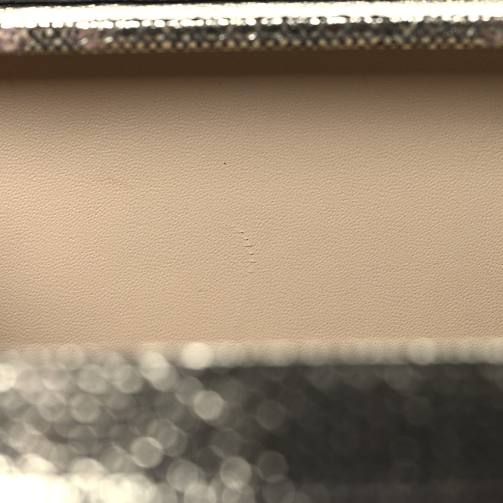 Louis Vuitton Lizard Petite Malle Silver