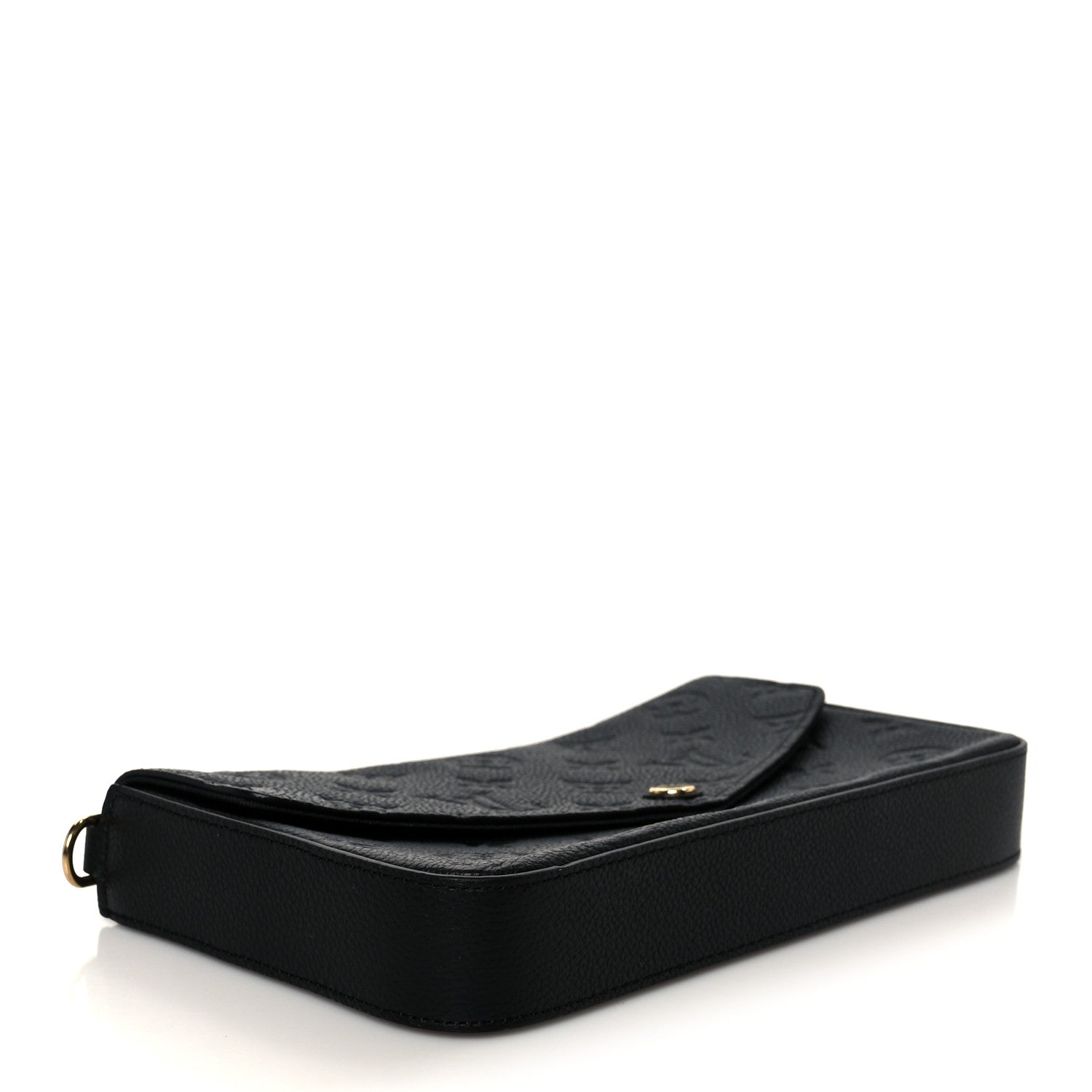 Louis Vuitton Empreinte Pochette Felicie Chain Wallet Black