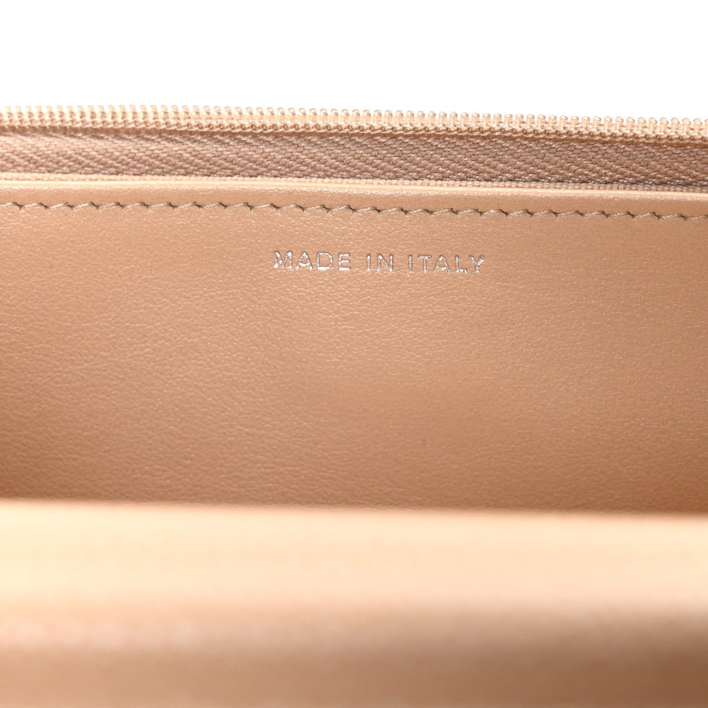 Chanel Caviar Quilted Wallet on Chain WOC Beige