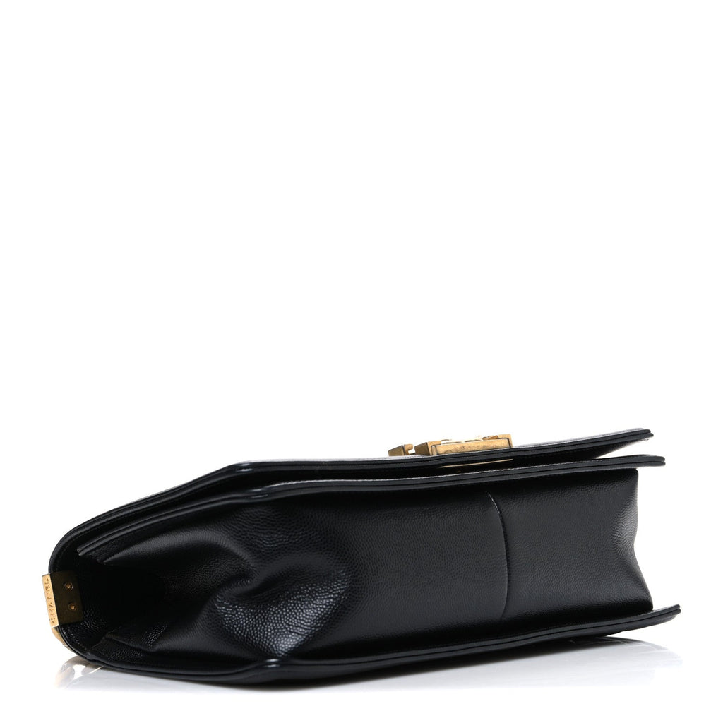 Chanel Caviar Quilted Medium Boy Flap Black