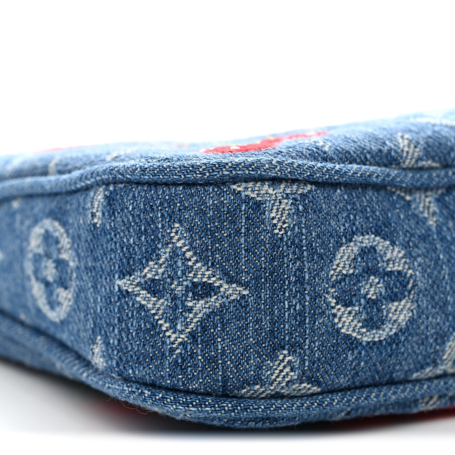 Louis Vuitton LV X TM Monogram Denim Cerises Pochette Accessories Blue