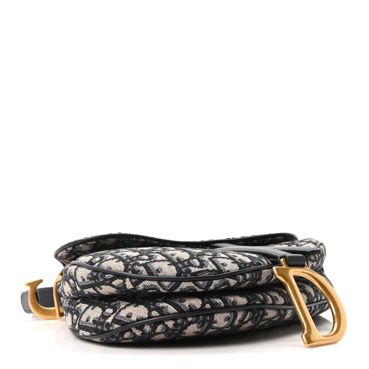 Christian Dior Oblique Saddle Bag Blue