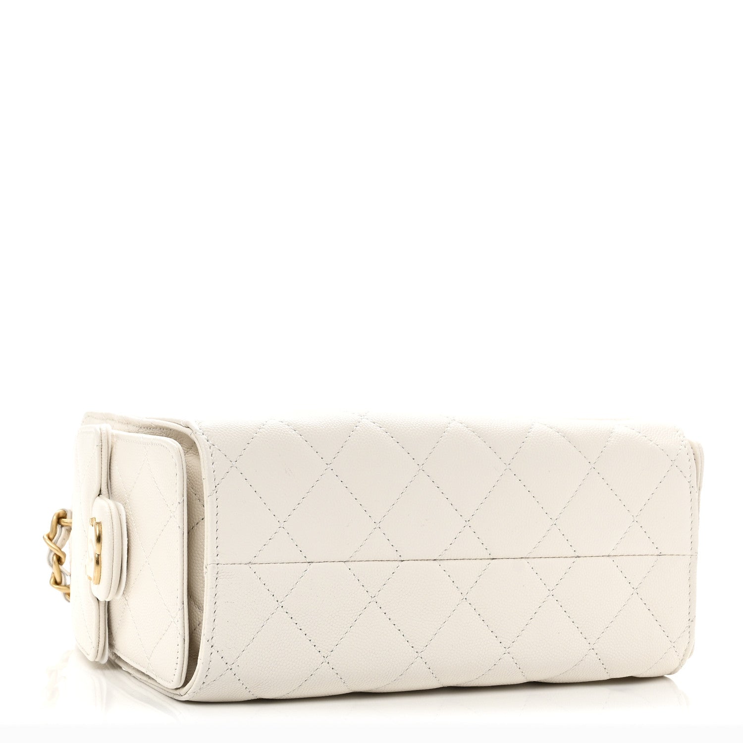 Chanel Caviar Quilted Mini Chanel 25 Handbag White